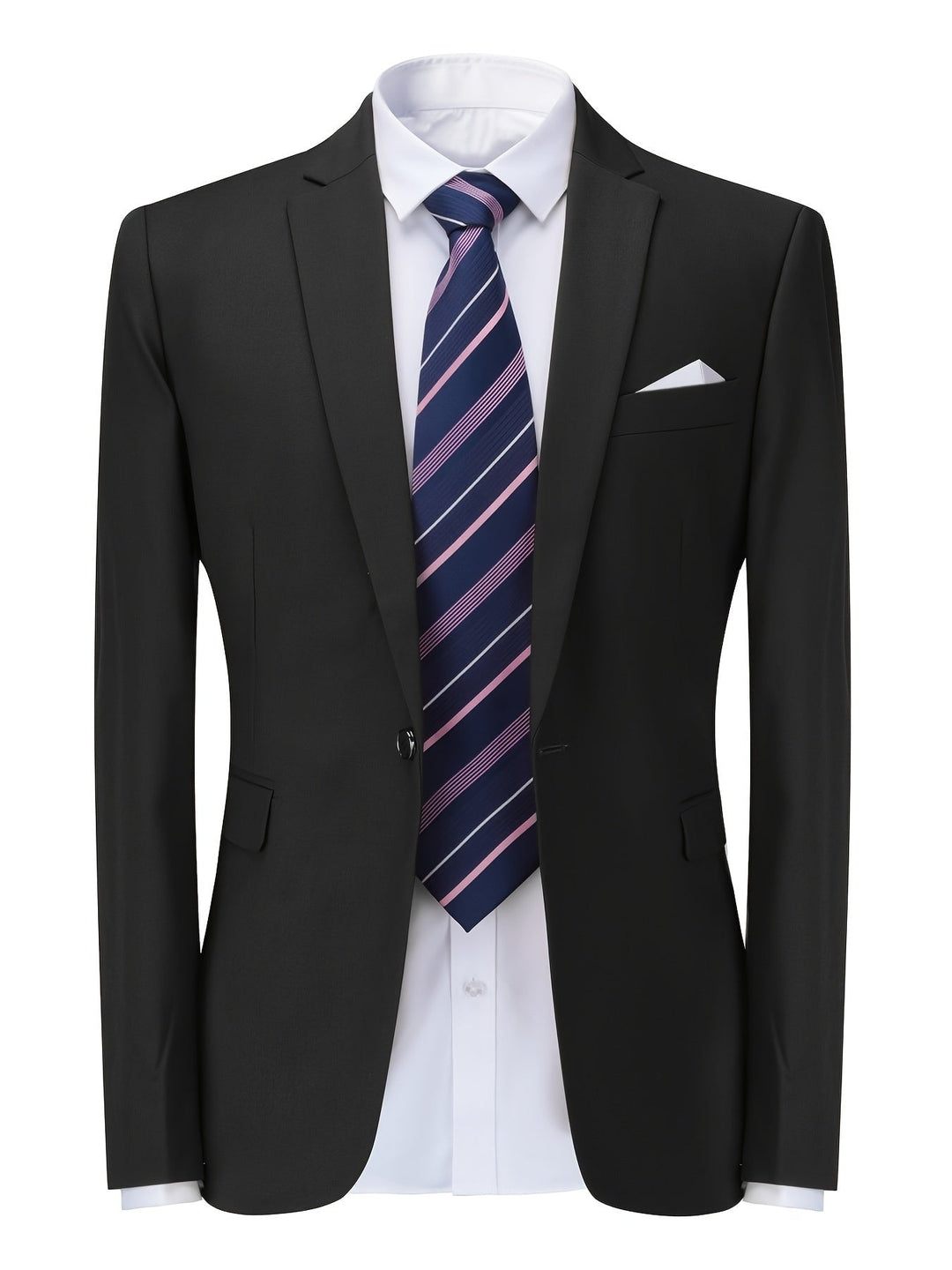 Klassisk ensfarvet herreblazer - Floris