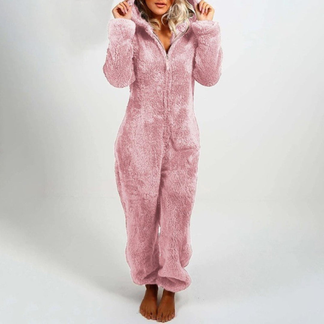 Behagelig plys-onesie til damer - Harper