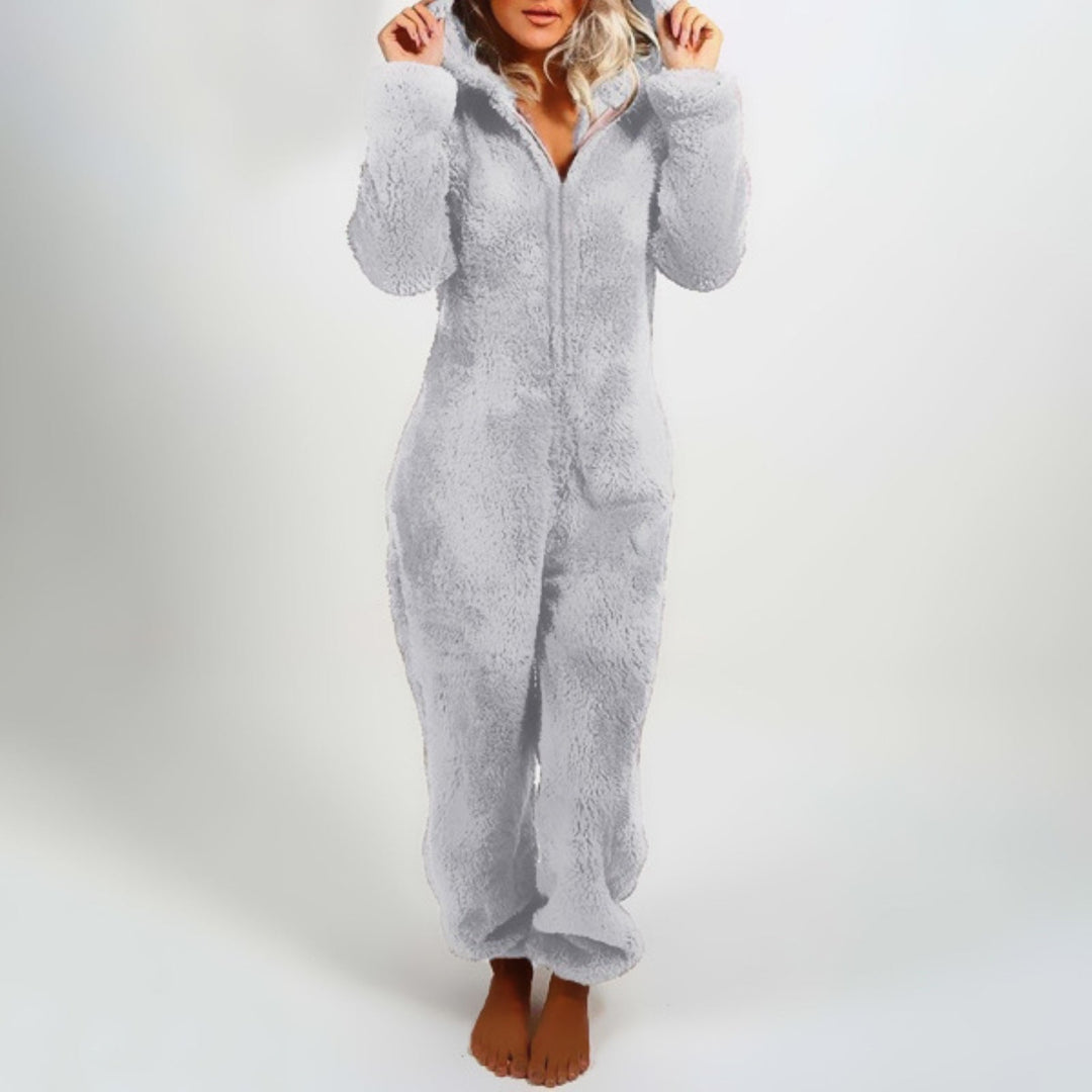 Behagelig plys-onesie til damer - Harper