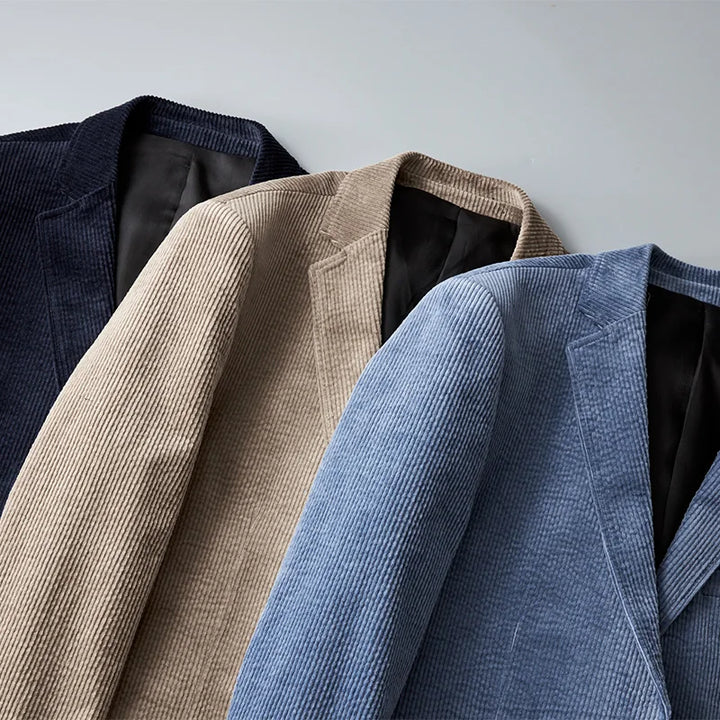 Smart herreblazer i ribfløjl - Vincent
