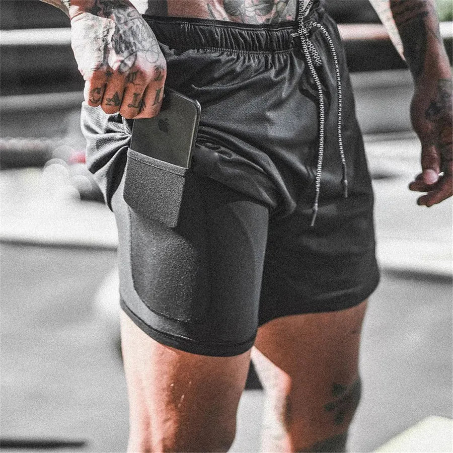 Løbershorts til herrer med dobbelt lag – Milan