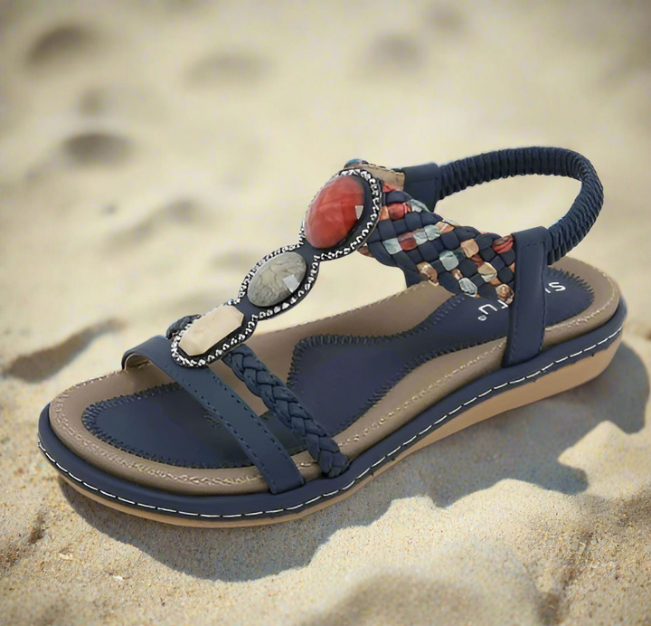 Stilfulde lave damesandaler – Claire