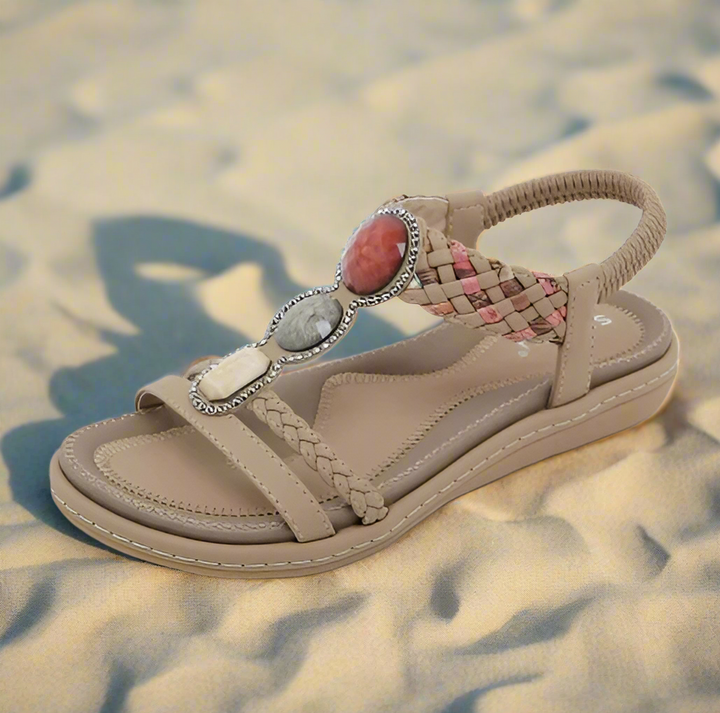 Stilfulde lave damesandaler – Claire