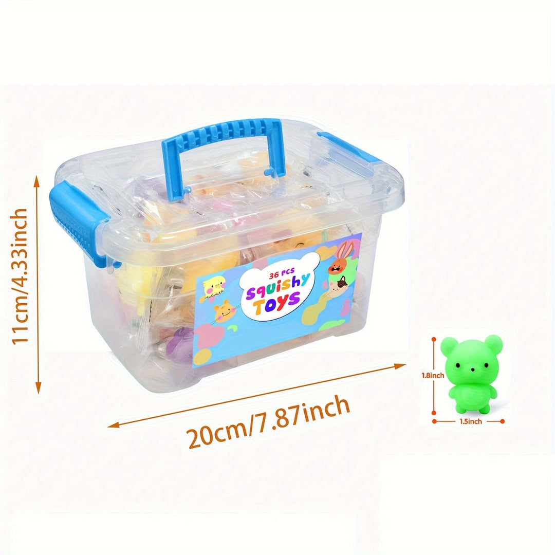 36 søde squishy dyrelegetøj - KawaiiKnijpjes