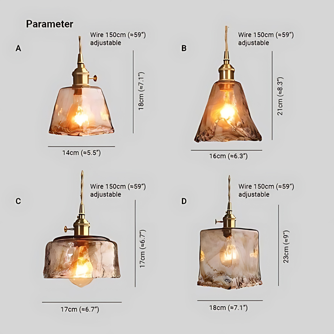 Retro LED hængelampe - Jasper