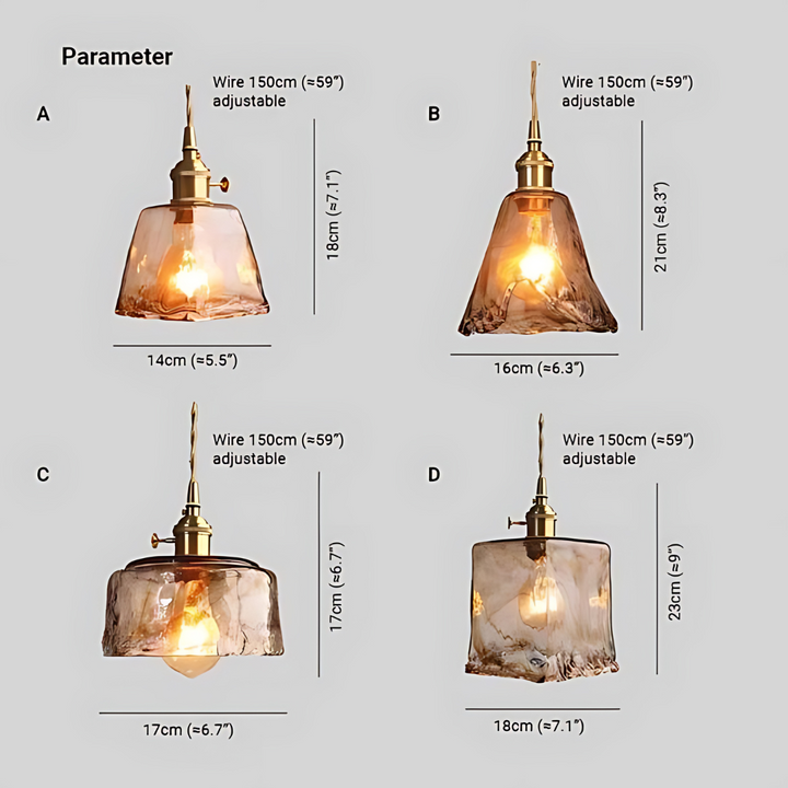 Retro LED hængelampe - Jasper