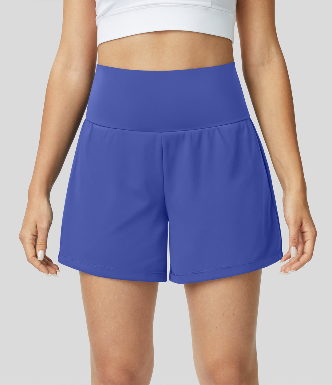 Åndbare & hurtigtørrende high-waist træningsshorts til damer – Mirabella