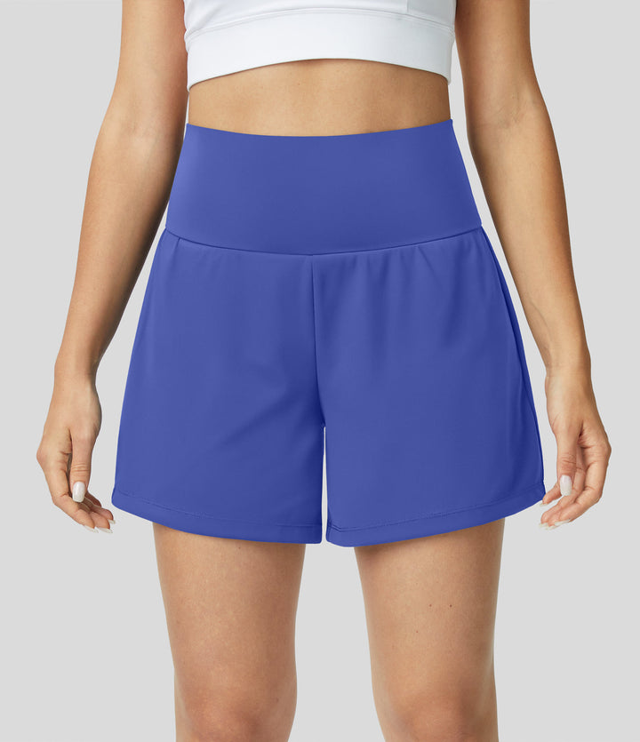 Åndbare & hurtigtørrende high-waist træningsshorts til damer – Mirabella