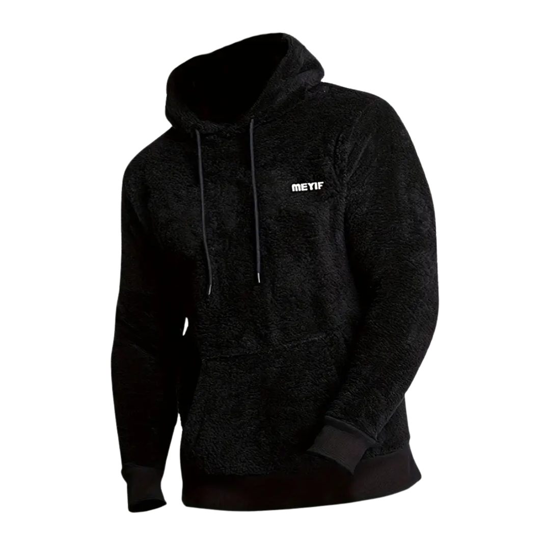 Herre hoodie foret med pels & hætte – Emil