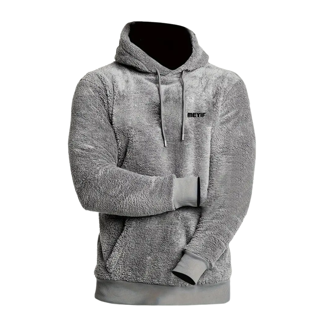 Herre hoodie foret med pels & hætte – Emil