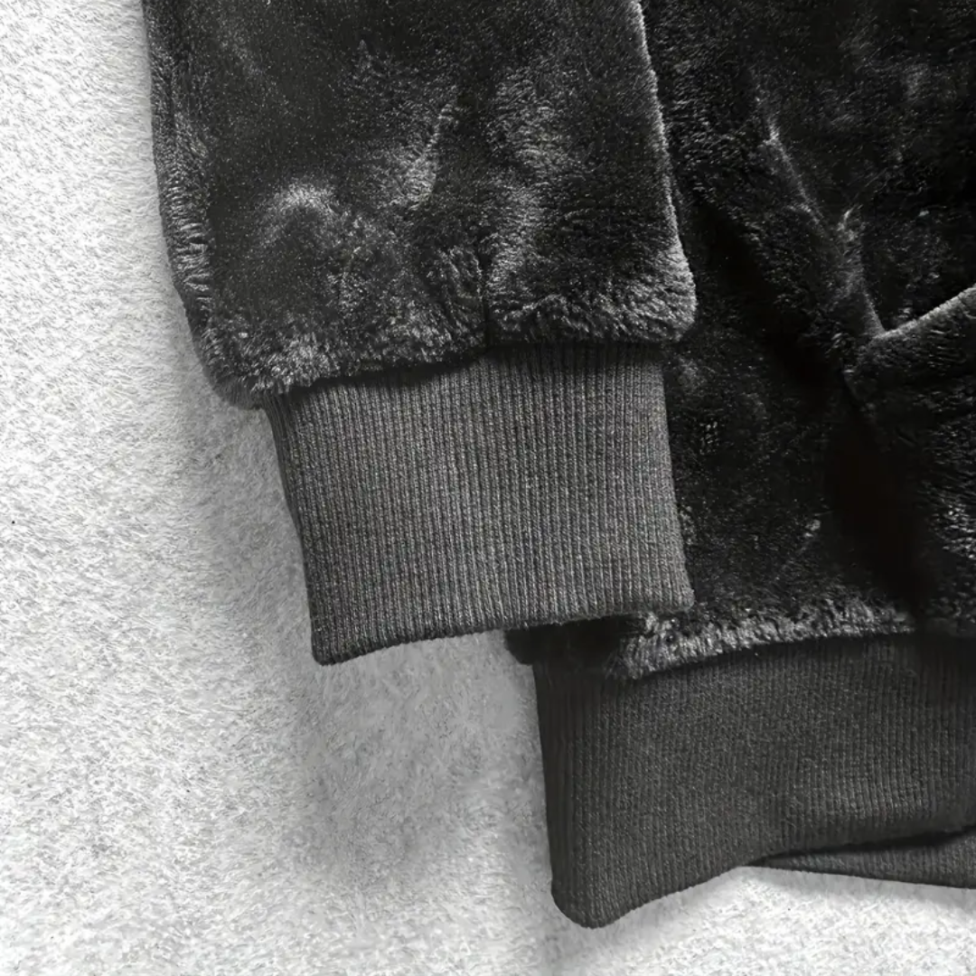 Herre hoodie foret med pels & hætte – Emil