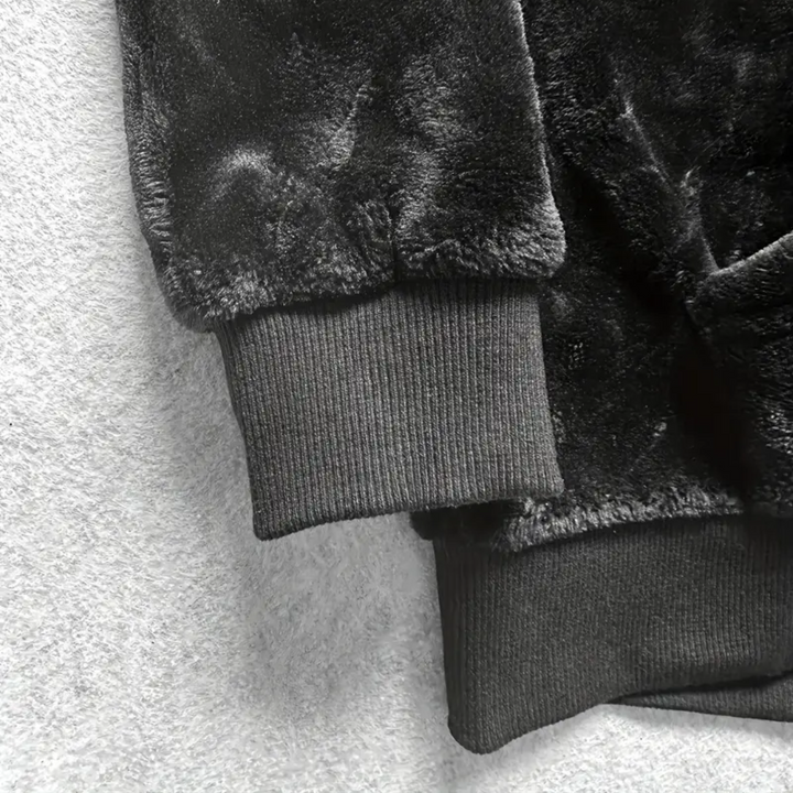 Herre hoodie foret med pels & hætte – Emil