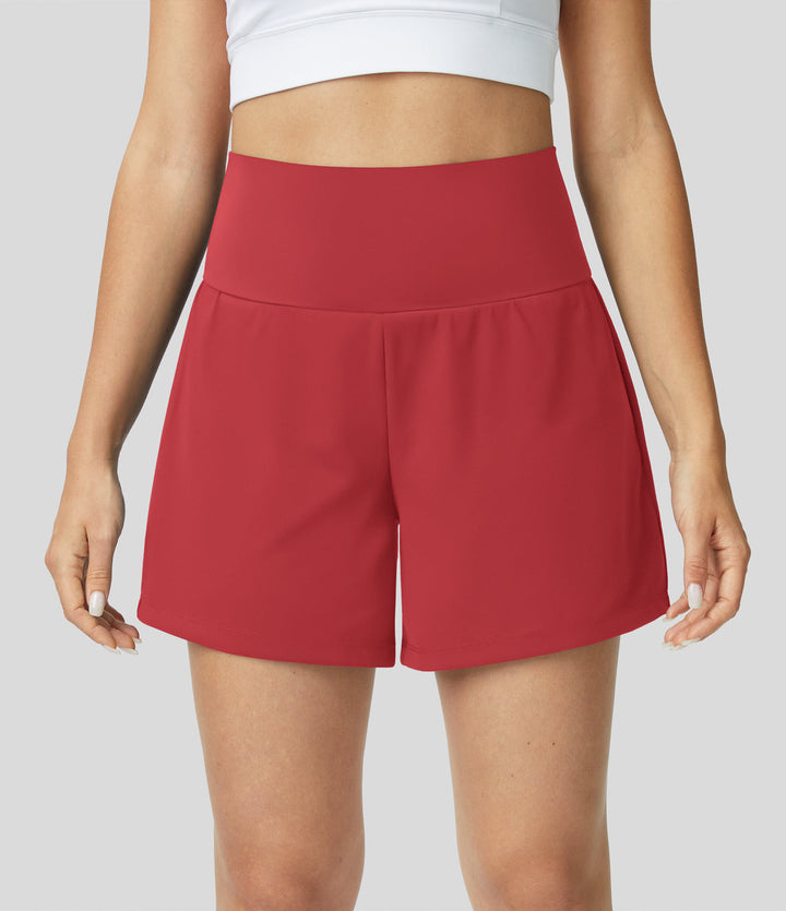 Åndbare & hurtigtørrende high-waist træningsshorts til damer – Mirabella