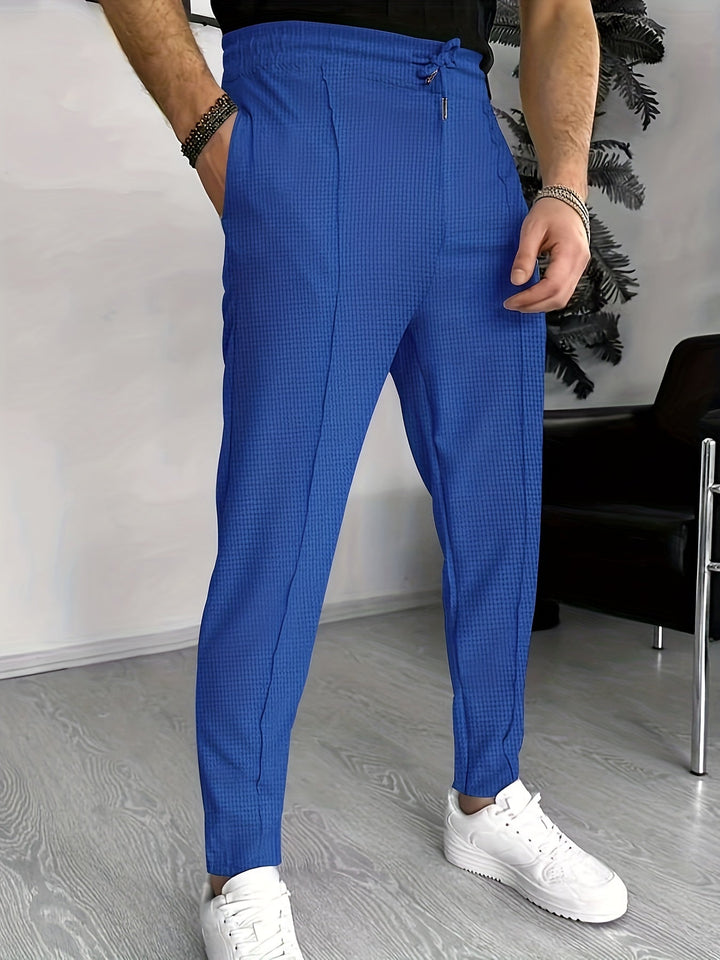 Komfortable vaffel-joggers til herrer - Finn