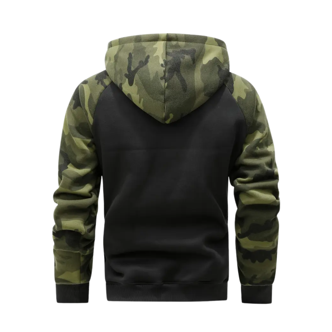 Varm og behagelig herre camo fleecejakke – Ethan