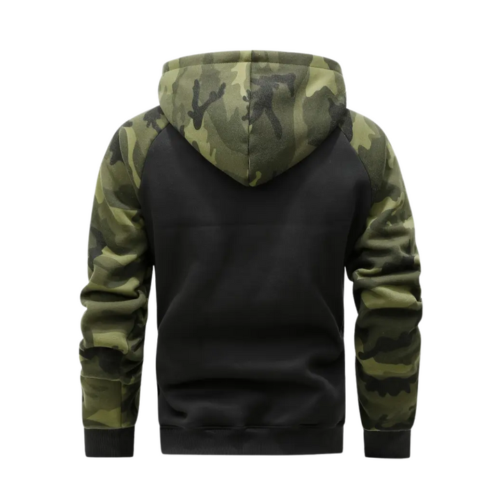 Varm og behagelig herre camo fleecejakke – Ethan
