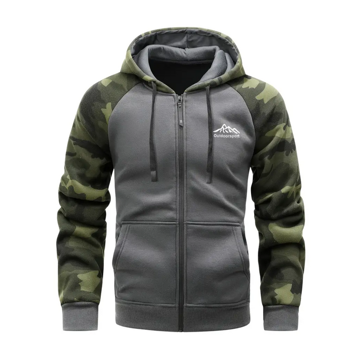 Varm og behagelig herre camo fleecejakke – Ethan