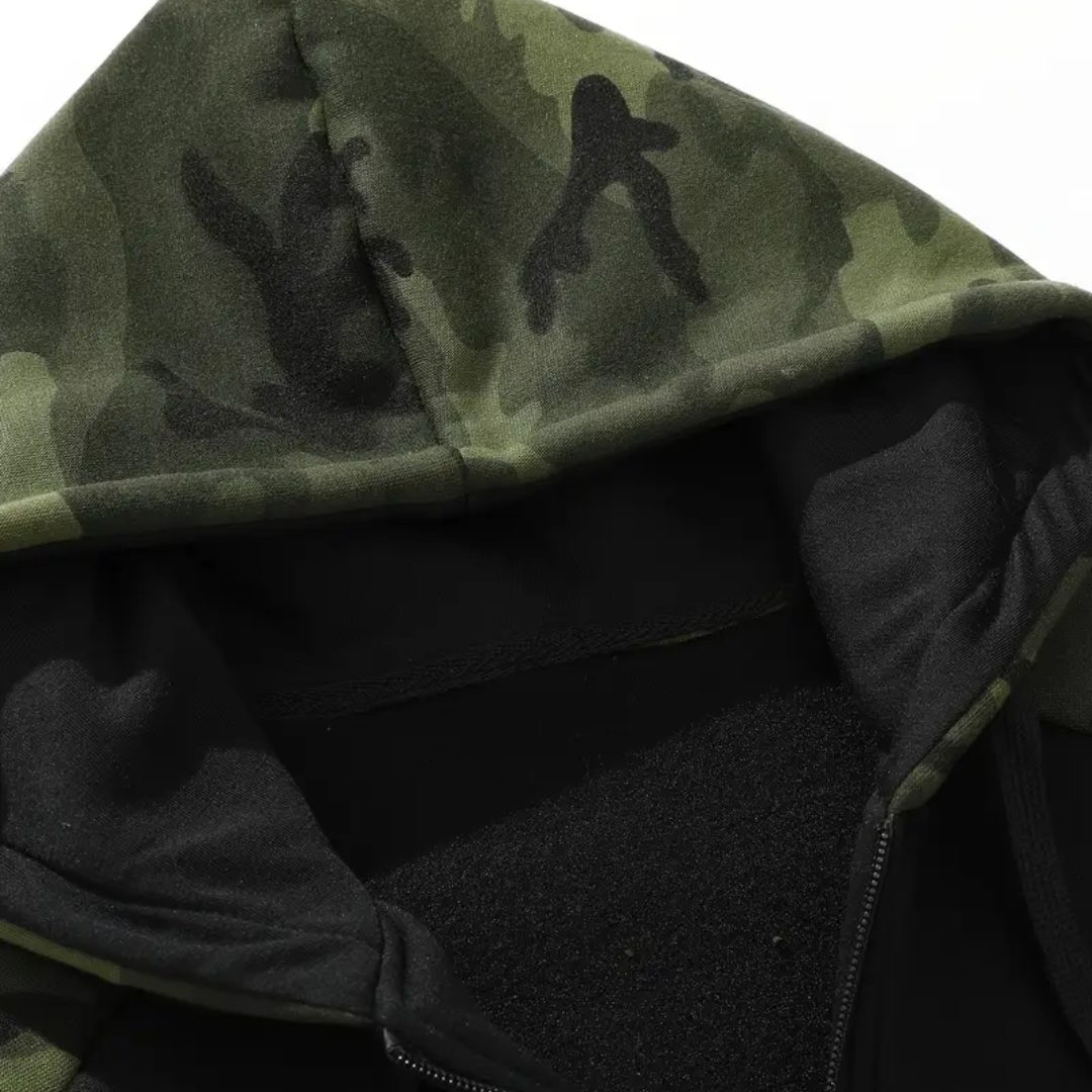 Varm og behagelig herre camo fleecejakke – Ethan