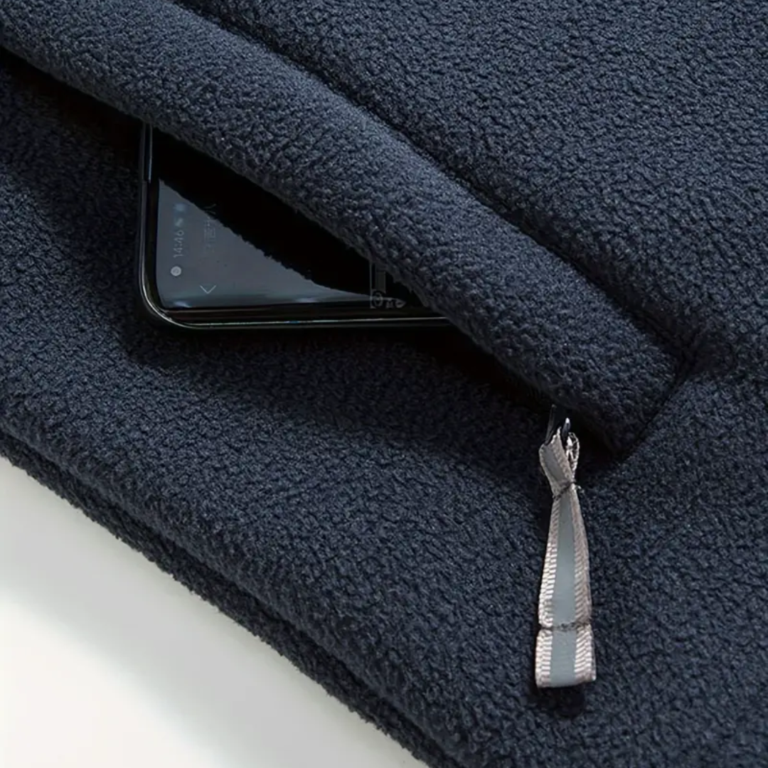 Herren fleece udendørs vest – Foret med ståkrave – Kaspar