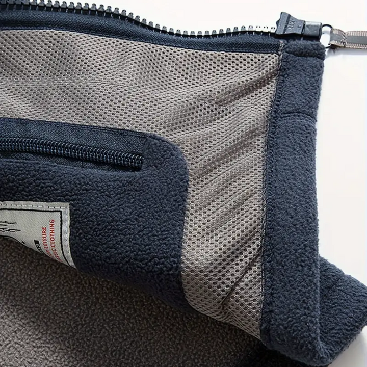 Herren fleece udendørs vest – Foret med ståkrave – Kaspar