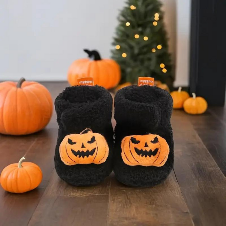 Børns Halloween hjemmesko med cartoonprint – SpookySteps