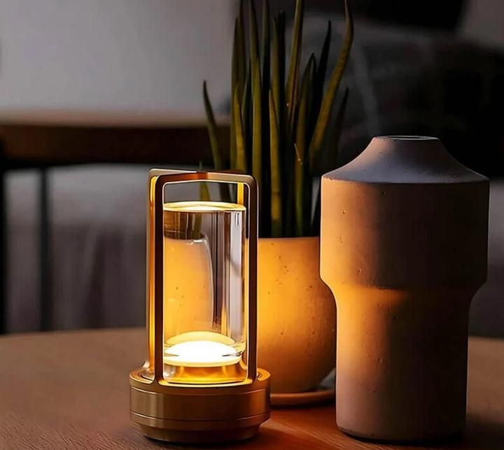 Vandtæt og Bærbar Krystalbordlampe - AuroraGlow