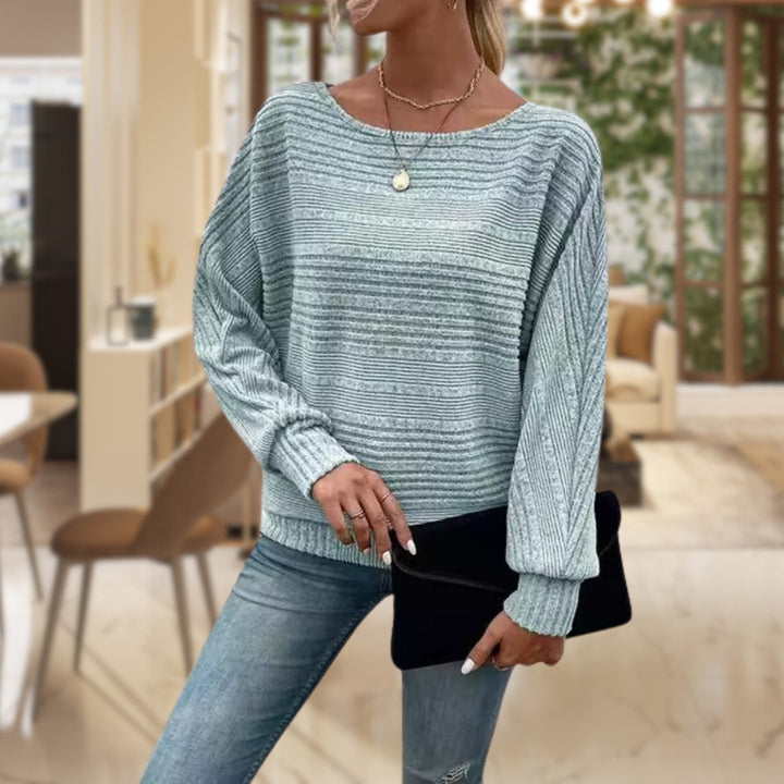 Trendy damepullover med moderne struktur - Emma