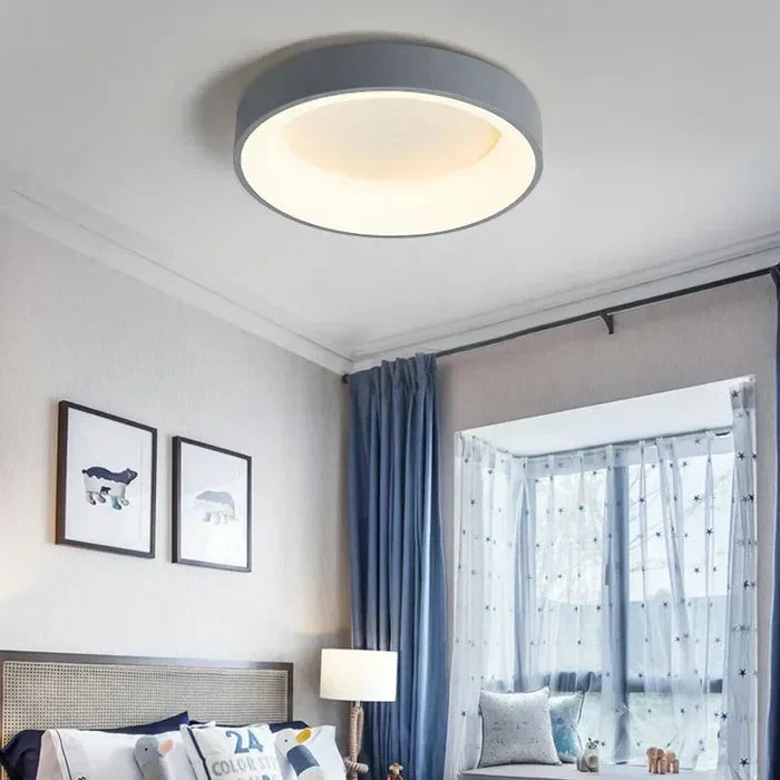 Skandinaviske runde LED-loftlamper - NordicGlow