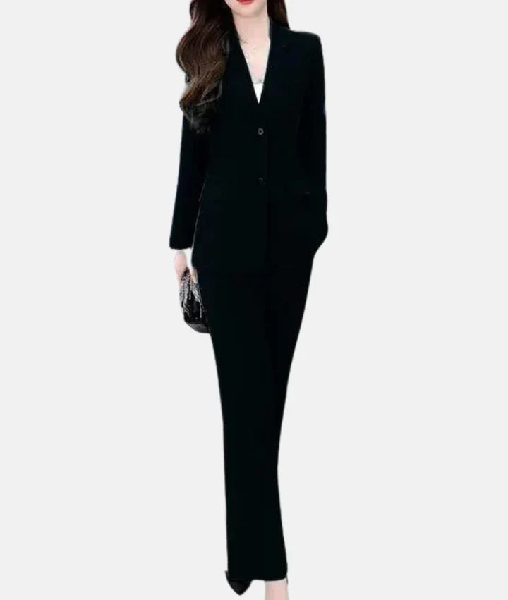Stilfuldt jakkesæt med taljeret blazer - Isabella
