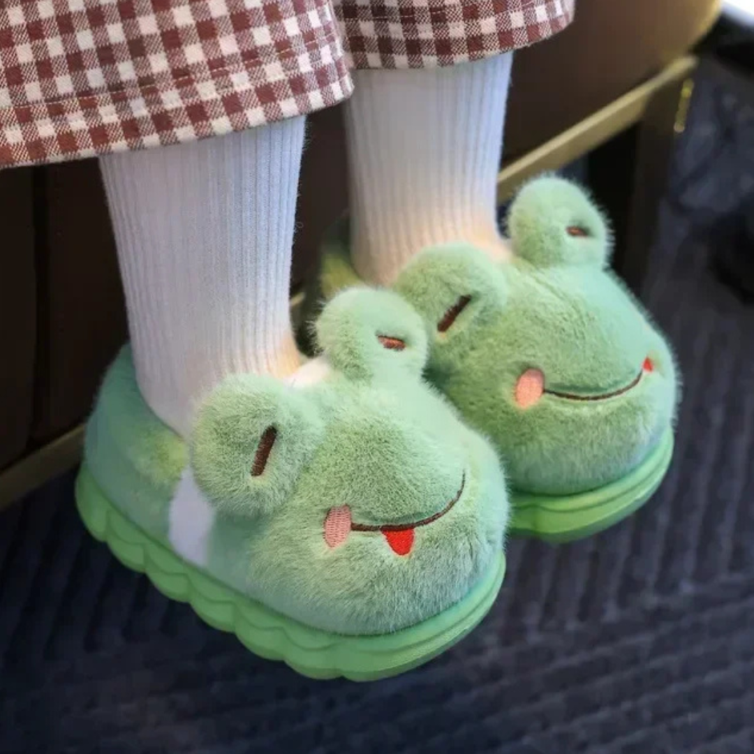 Børneslippers med dyremotiv – FunnyPaws
