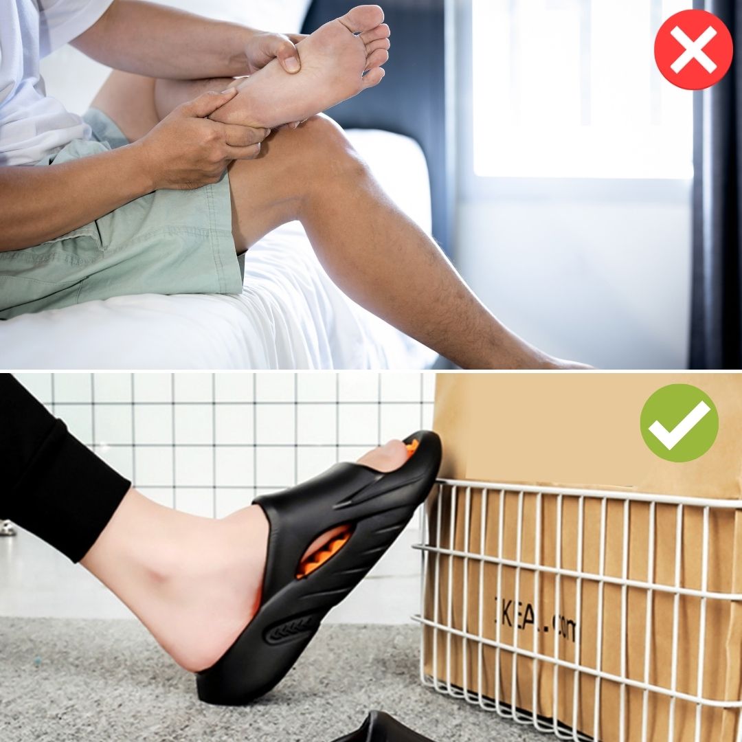 Ortopædiske massage-hjemmesko med nupper til damer og herrer – Vitalis