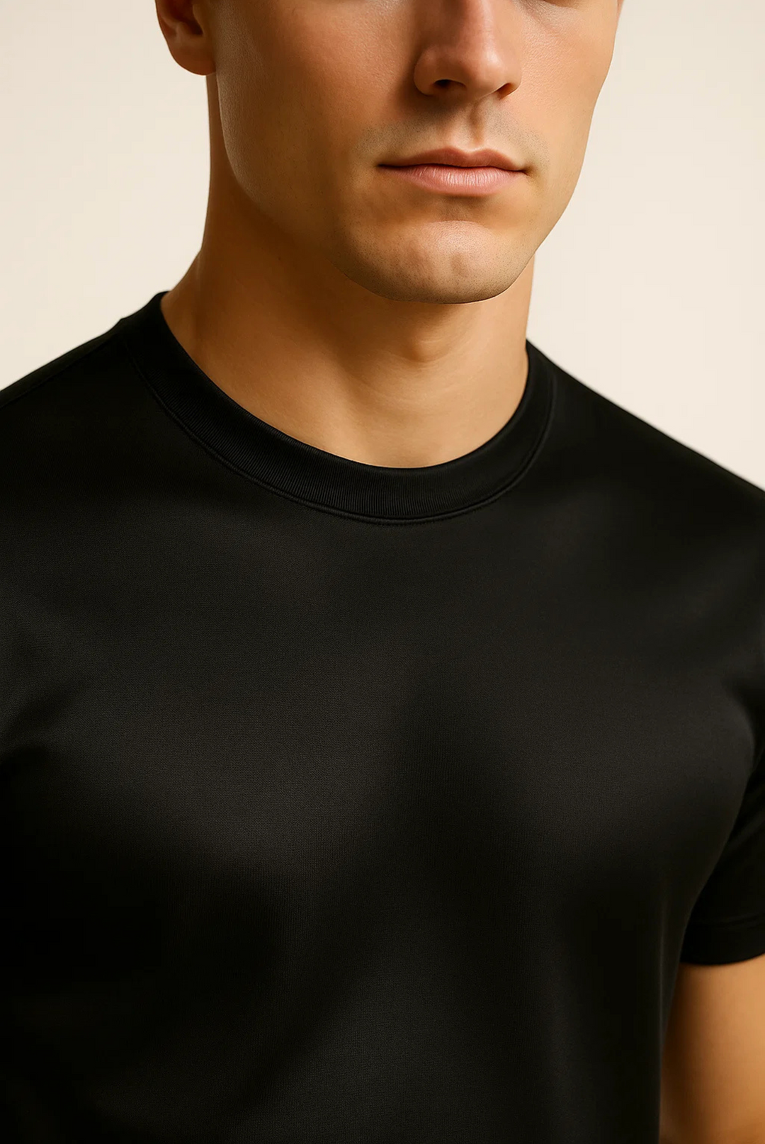 Stilfuld herre-T-shirt i merceriseret bomuld – Dario