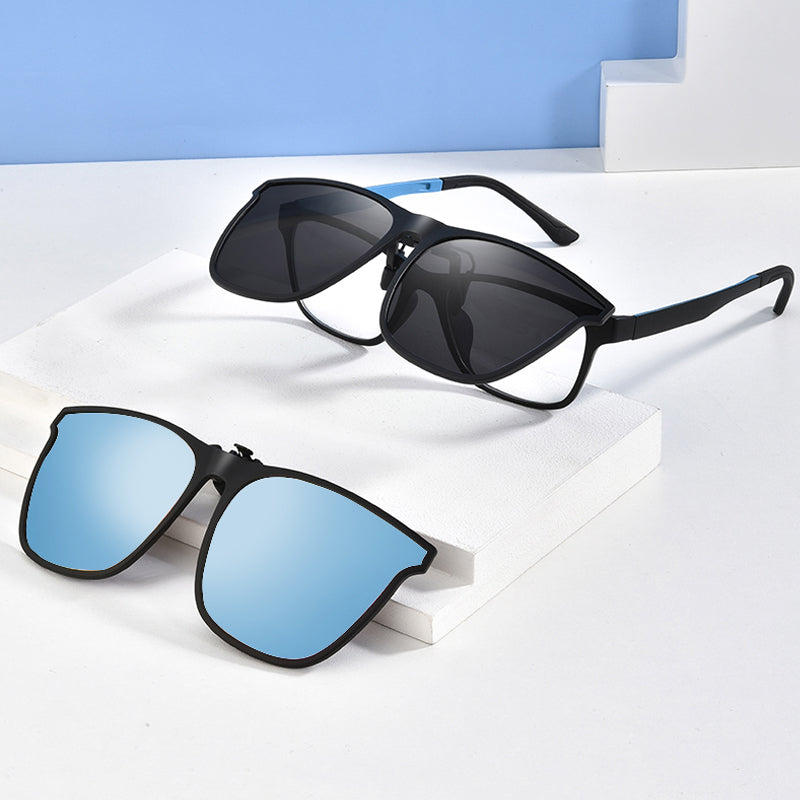 Polariseret solbrille-clip til brillebrugere – Felix
