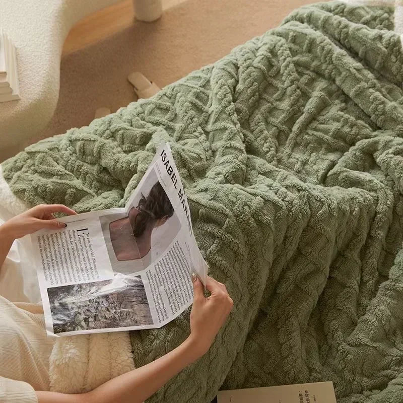 Tykt vintertæppe af lammeuld - WarmWool