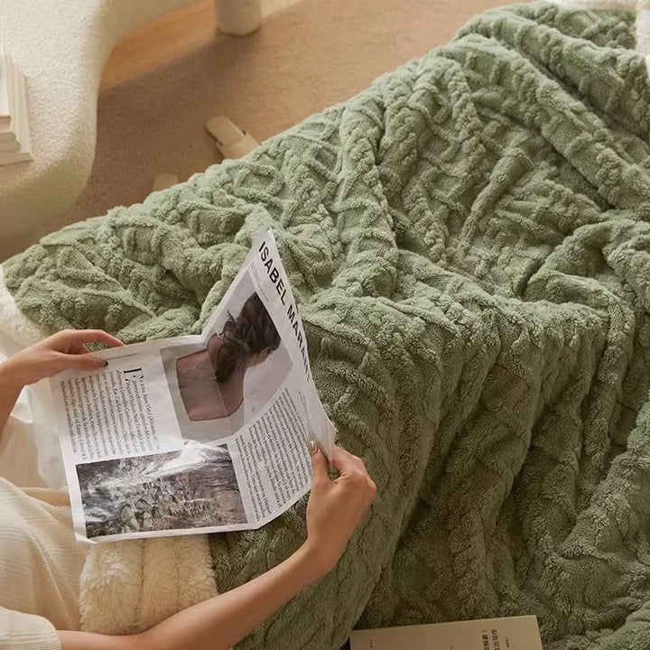 Tykt vintertæppe af lammeuld - WarmWool