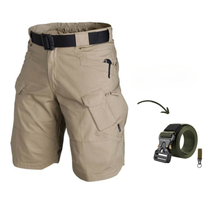 Herre cargo-shorts med 7 lommer & gratis bælte – Taro