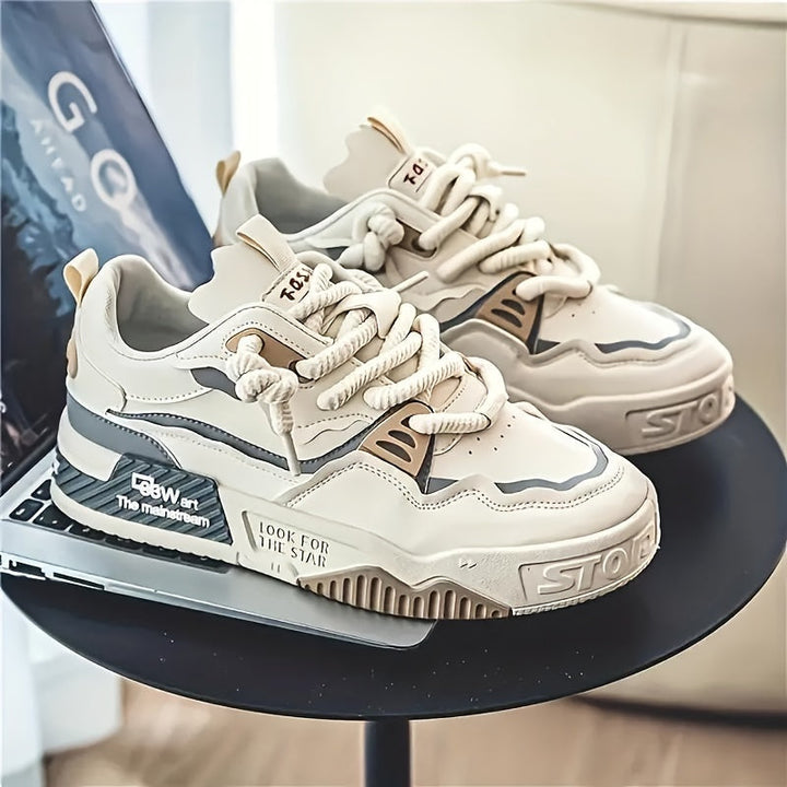 Chunky herre streetwear-sneaker med profileret sål og komfortpolstring – Kairo