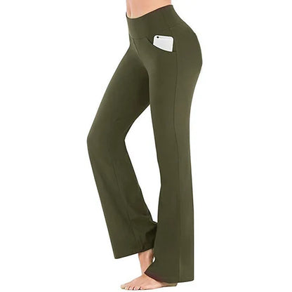 Dame yoga bukser med høj talje – Selina