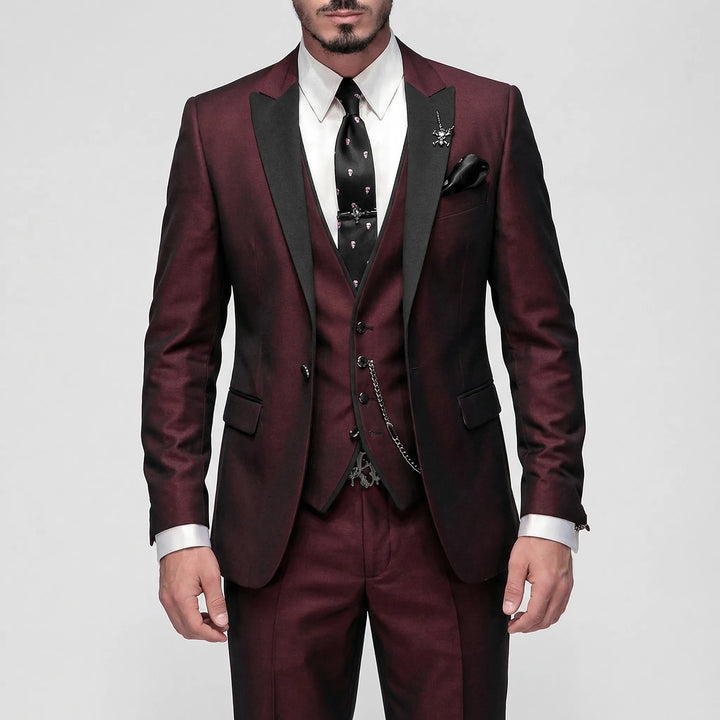 3-Piece Slim Fit Formal Suit - Seth
