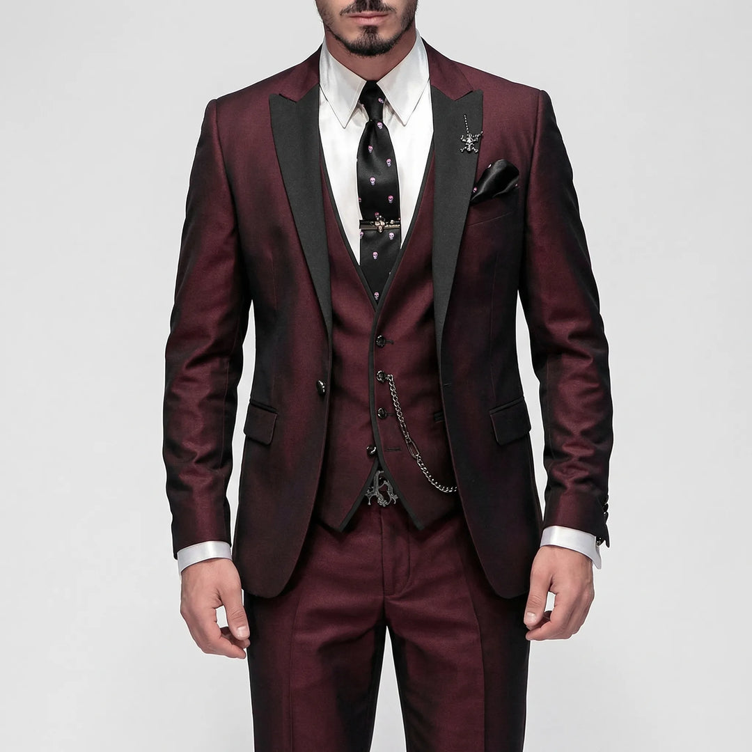 3-Piece Slim Fit Formal Suit - Seth