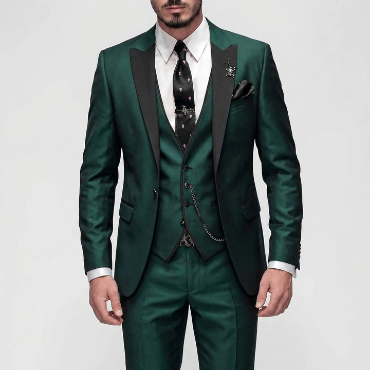 3-Piece Slim Fit Formal Suit - Seth