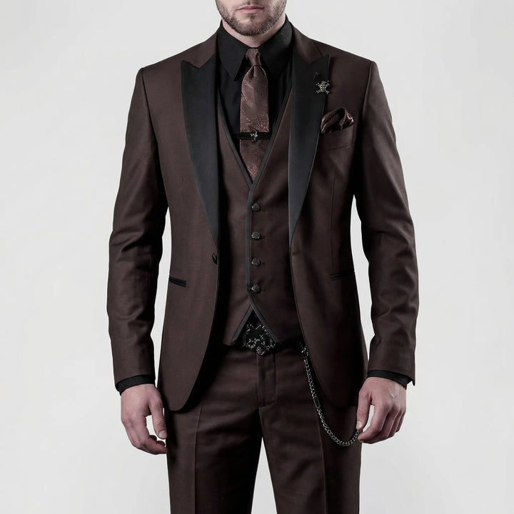 3-Piece Slim Fit Formal Suit - Seth