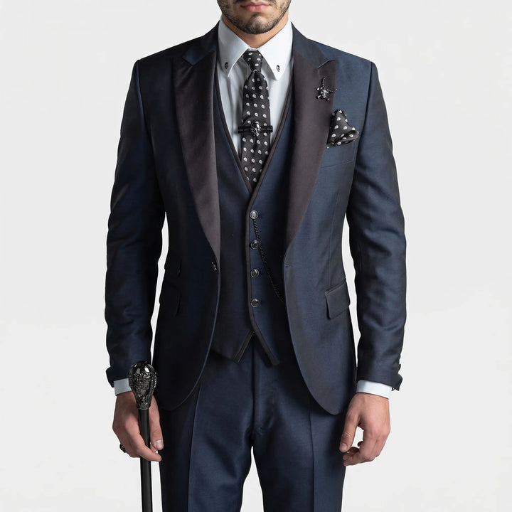 3-Piece Slim Fit Formal Suit - Seth