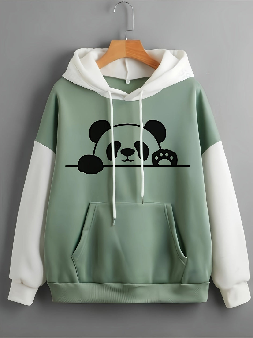 Sød dame-hoodie med kængurulomme - Amira