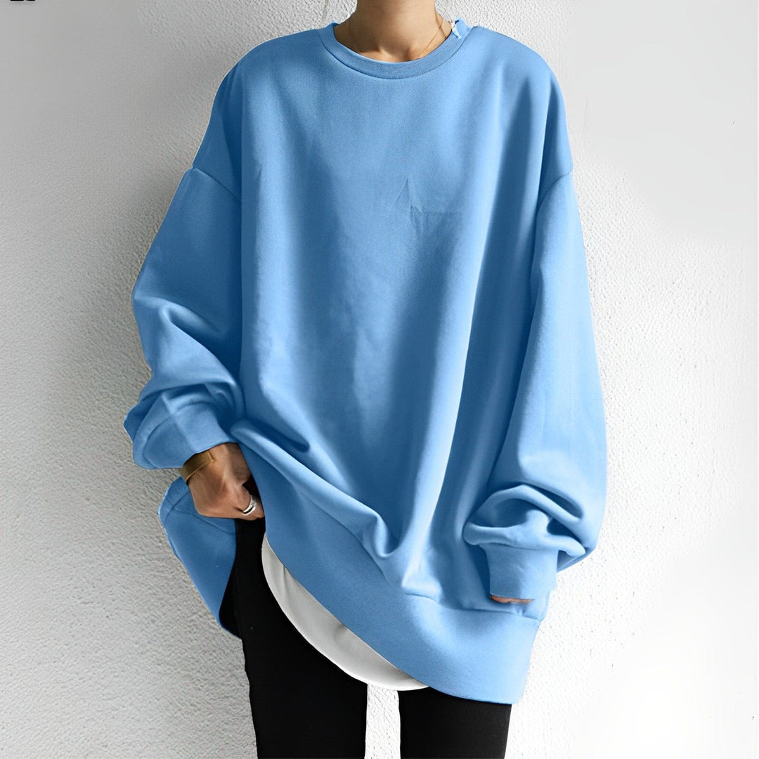 Dame oversize sweater med strukturdesign – Anneliesae