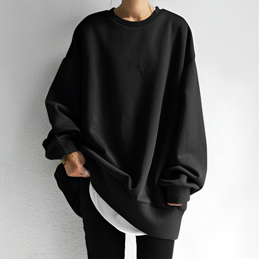 Dame oversize sweater med strukturdesign – Anneliesae