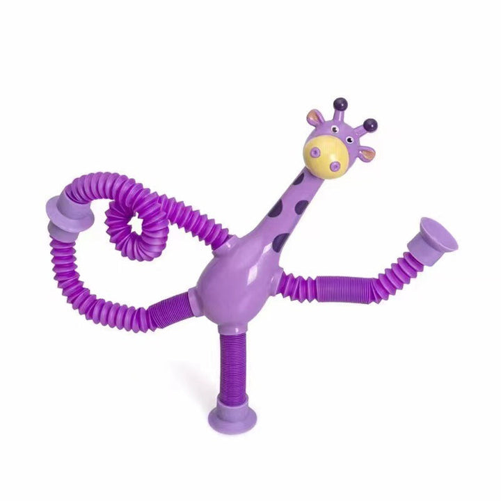 Fleksibelt giraf-legetøj med sugekop - StretchyGiraffe