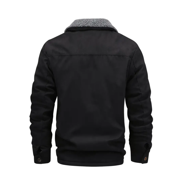 Herren udendørsjakke foret med teddyfleece og reverskrave – Corvin