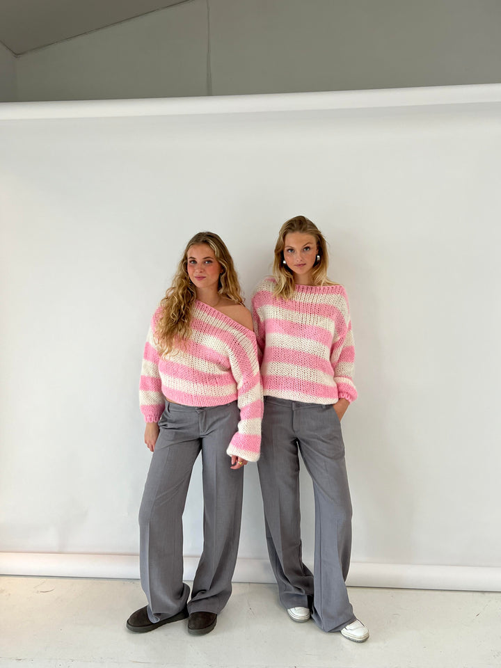 Trendy strikket damesweater - Aurelia
