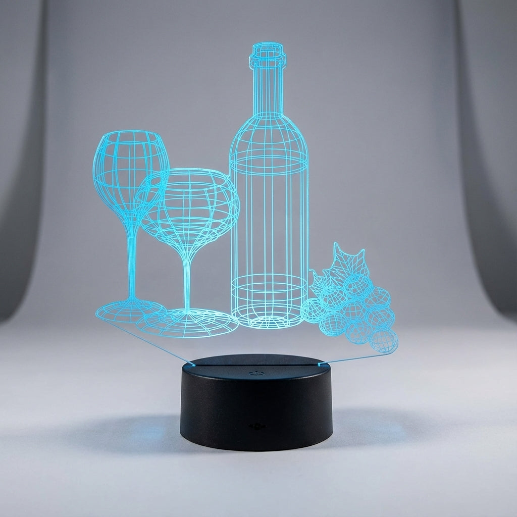 3D Illusion Tabletop Lamp -  NoirGlow